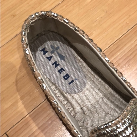 Metallic Gold Espadrilles - Picture 6 of 9